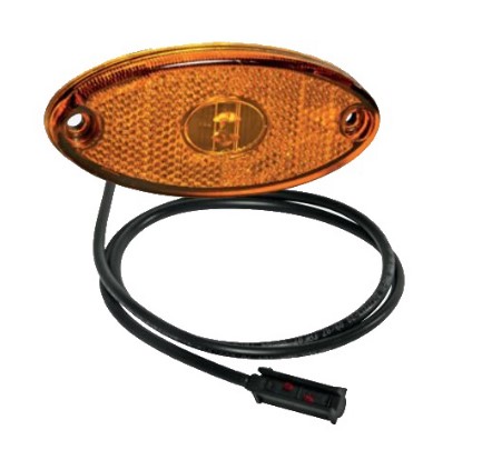 31-2304-034 ФОНАРЬ ГАБАРИТНЫЙ FLATPOINT II LED ОРАНЖЕВЫЙ С КАБЕЛЕМ 1,5М