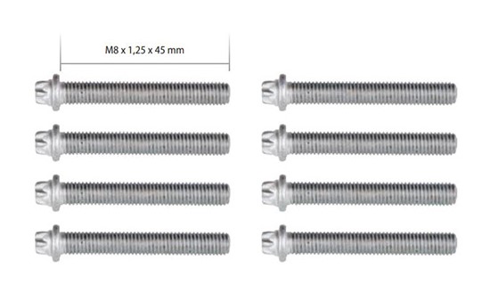 101185 КОМПЛЕКТ БОЛТОВ СУППОРТА KNORR M8 x 1,5 x 45mm